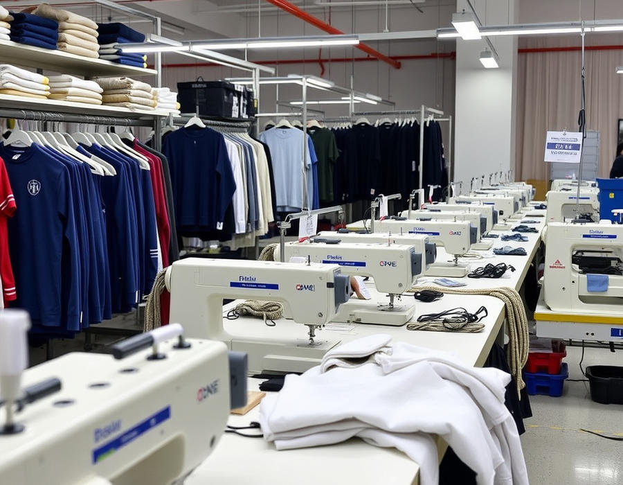 Small order garment manufacturing department