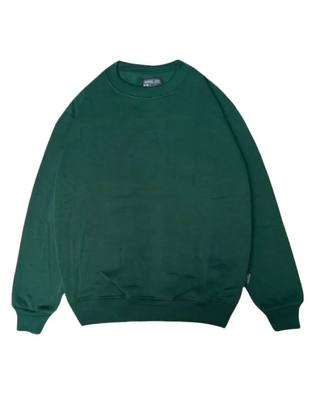 Plain Green Crewneck โ Blank & Plain Apparel Manufacturing by ZK International