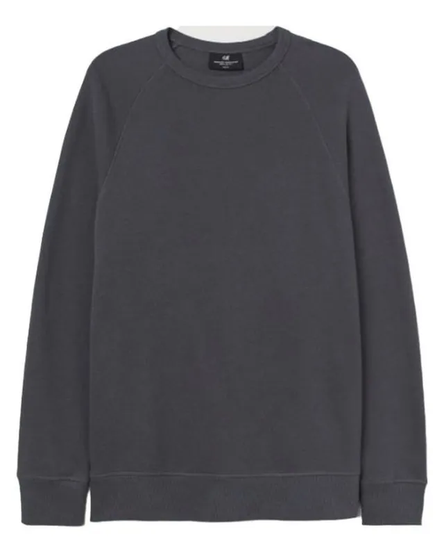 Plain Charcoal Crewneck โ Blank & Plain Apparel Manufacturing by ZK International