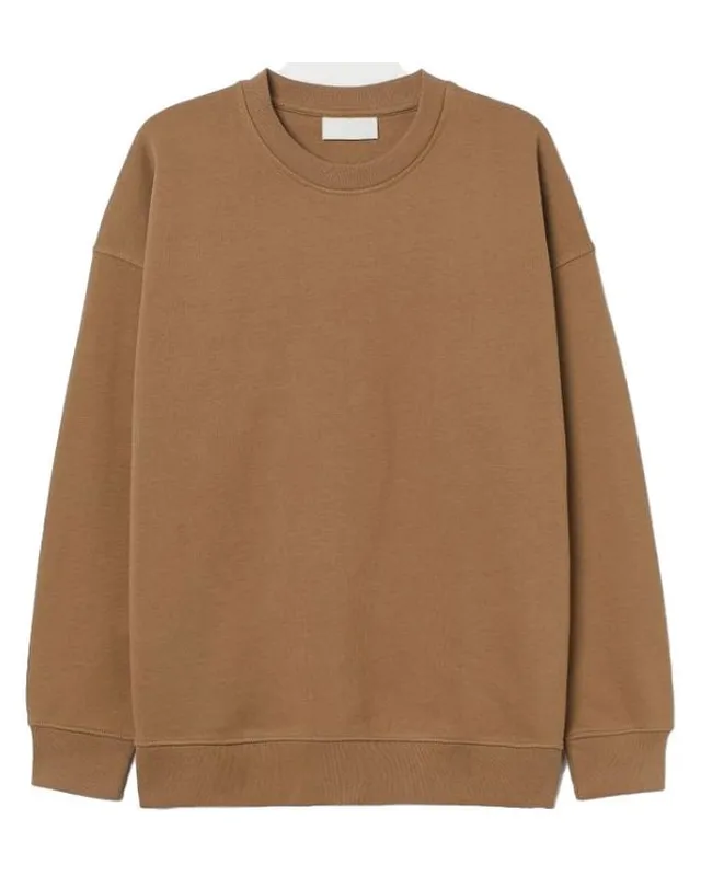 Plain Brown Crewneck โ Blank & Plain Apparel Manufacturing by ZK International