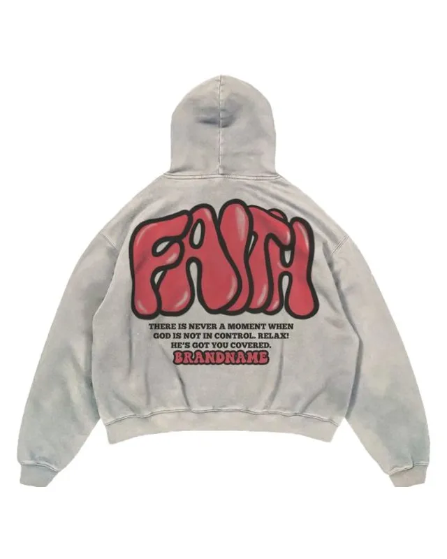 Puff Print Pullover Hoodie – Custom Hoodie Manufacturing by ZK International