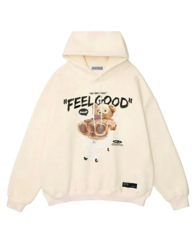 Cream DTF Printed Hoodie – Custom Hoodie Manufacturing by ZK International