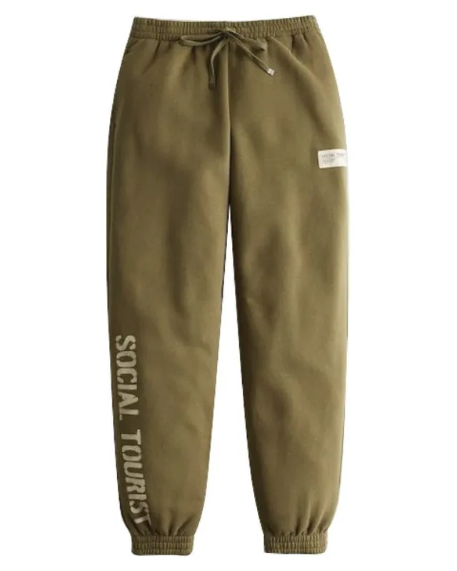 Olive Fleece Jogger โ Custom Joggers & Sweatpants Manufacturing by ZK International