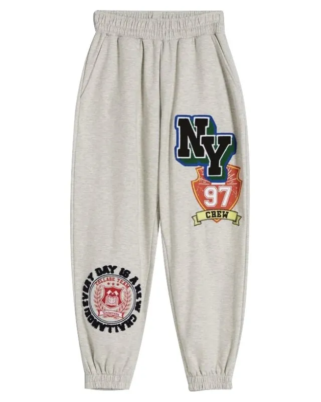 Varsity Print Jogger โ Custom Joggers & Sweatpants Manufacturing by ZK International
