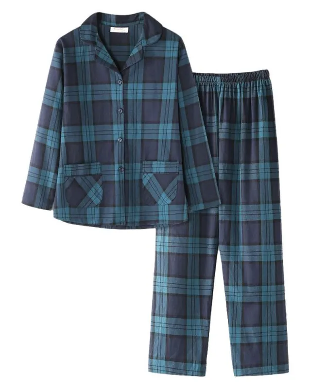 Plaid Print PJ Set โ Custom Pyjama Manufacturing by ZK International