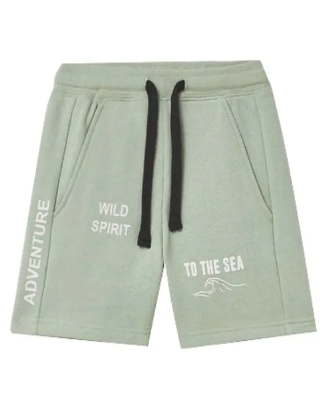 Sage Printed Sweat Short โ Custom Shorts Manufacturing by ZK International