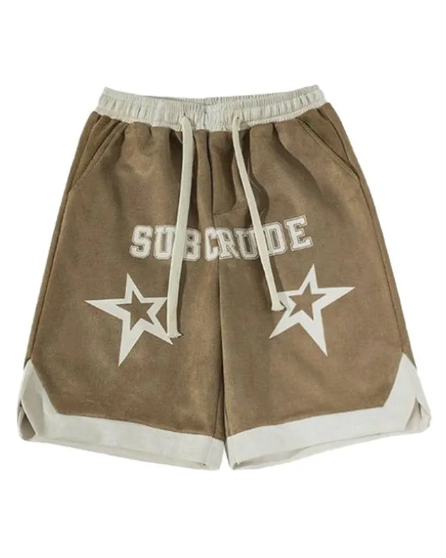 Star Appliquรฉ Mesh Short โ Custom Shorts Manufacturing by ZK International