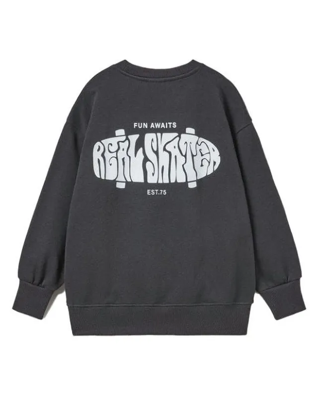 Charcoal Graphic Sweatshirt – Custom Sweatshirt Manufacturing by ZK International