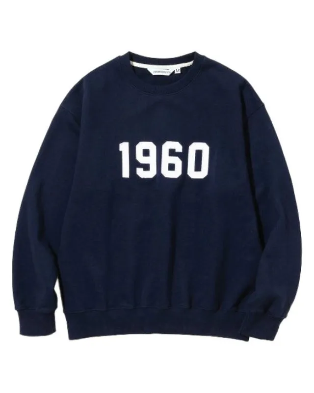 1960 Navy Crewneck – Custom Sweatshirt Manufacturing by ZK International