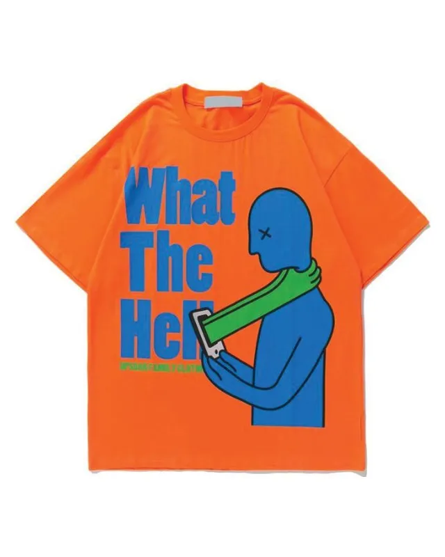 Orange Graphic Tee – Custom T-Shirt Manufacturing by ZK International