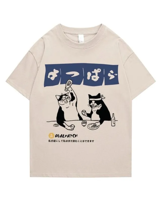 Cream Graphic Print Tee – Custom T-Shirt Manufacturing by ZK International
