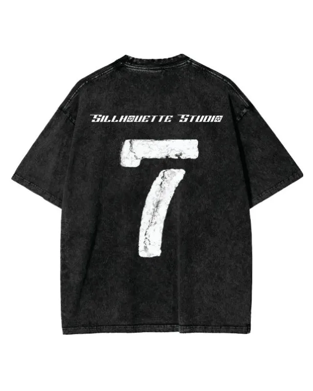 Acid Wash Number Tee – Custom T-Shirt Manufacturing by ZK International