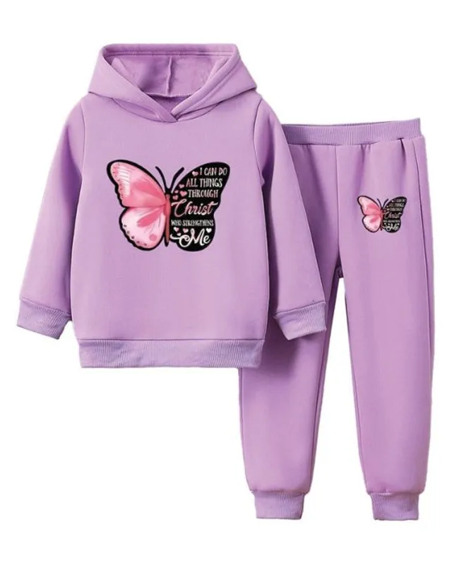 Kids Butterfly Print Tracksuit โ Custom Tracksuit Manufacturing by ZK International